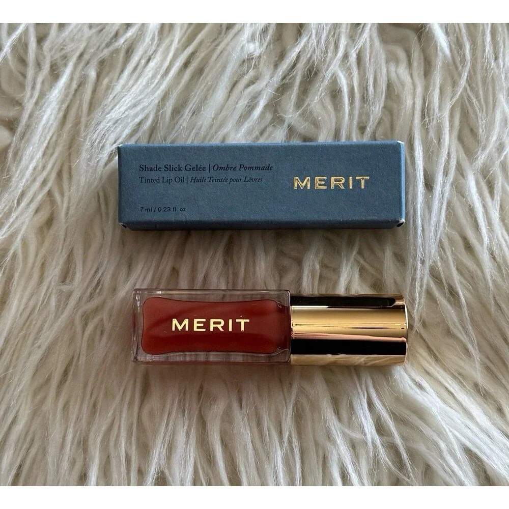 Merit Shade Slick Hydrating Tinted Lip Oil Jete